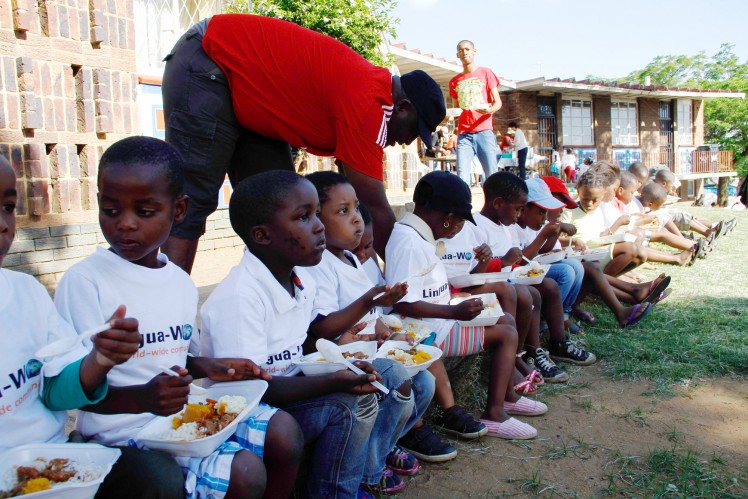 Kinder im Jugendzentrum (YAM) in Soweto