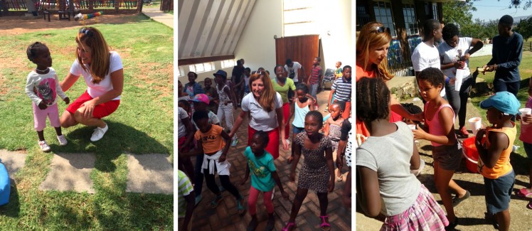 Nelly Kostadinova mit Kindern in Soweto, ZA