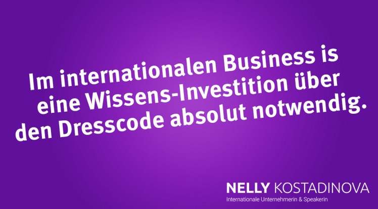Im internationalen Business ist eine Wissens-Investition über den Dresscode absolut notwendig.